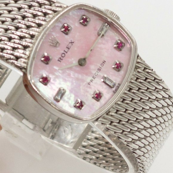 Rolex Pink Ruby 18k Ladies Watch! RARE!!!! main image 5